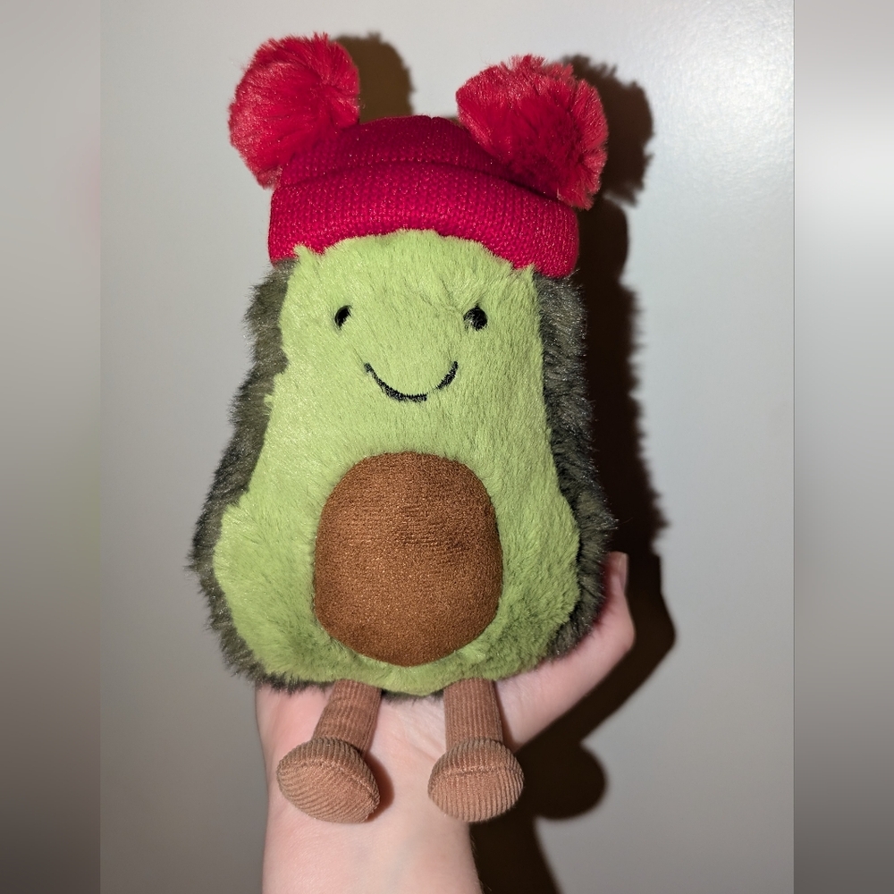 RETIRED Amuseables Bobble Avocado Jellycat Plush Winter Holiday